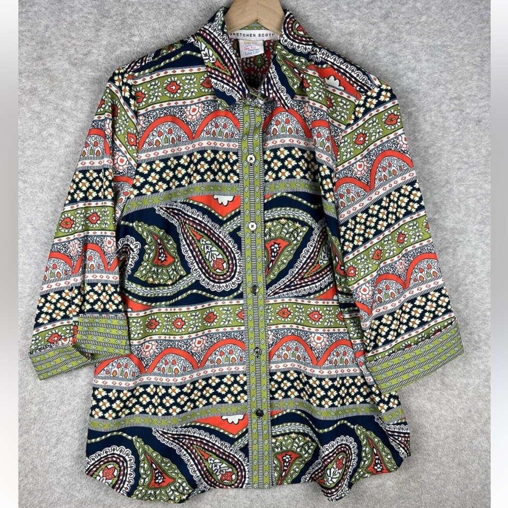 Gretchen Scott Patterned Blouse